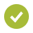 Confirmation symbol in green and black